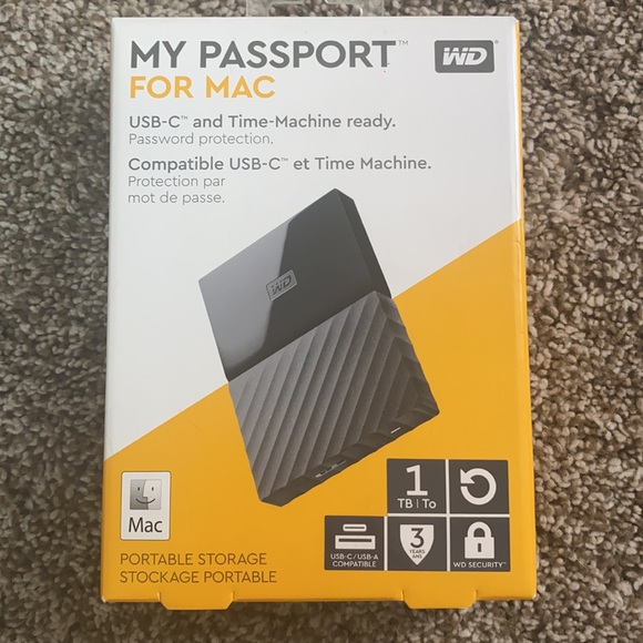 NWT: 1TB PASSPORT STORAGE FOR MAC - Picture 1 of 6